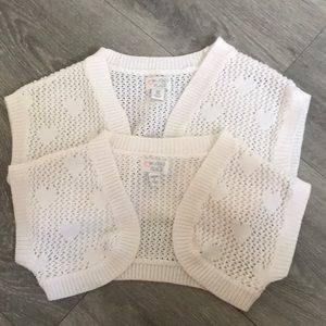 2 mini cardigans